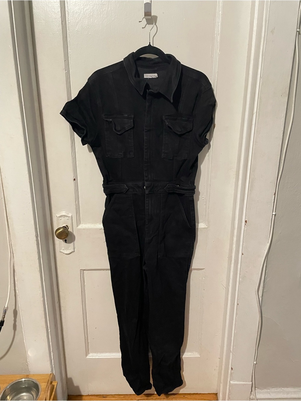 Good American Black Utility Jumpsuit